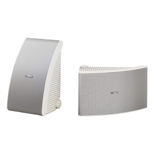Yamaha - NS-AW392 All-Weather 2-Way Outdoor Speakers - Pair - White-Front_Standard 