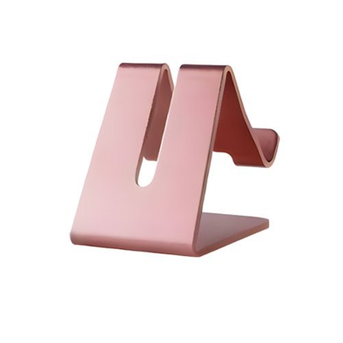 Kitcheniva - Universal Aluminum Cell Phone Desk Stand Holder - Rose Gold-Front_Standard 