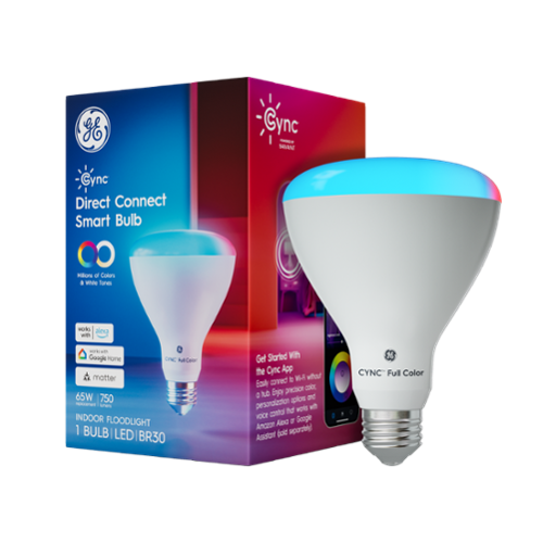 Cync - Direct Connect 65W BR30 - Matter (1-Pack) - Full Color