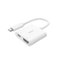 Belkin - USB-C to HDMI Adapter + USB-C Charging Port, 4K UHD Video, 60W Passthrough Power - White-Front_Standard