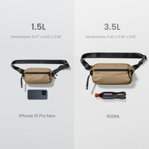 tomtoc Aviator-T33 3.5L Sling Bag with RFID Blocking, Minimalist Crossbody Bag Chest Bag Shoulder Pack for Travel, Daily Use - Khaki BUY IN EUROPE