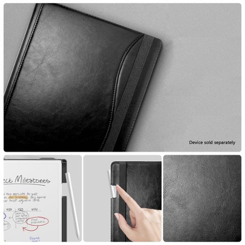 SaharaCase Indy Series Bi-Fold Folio Case for reMarkable Paper Pro - Black BUY ONLINE