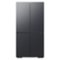 Samsung - BESPOKE 29 cu. ft. 4-Door Flex French Door Smart Refrigerator with Customizable Panel Colors - Matte Black Steel-Front_Standard 
