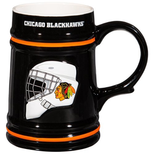 Evergreen Enterprises - Chicago Blackhawks 24oz. Ceramic Stein Cup with Gift Box - Multicolor-Front_Standard 