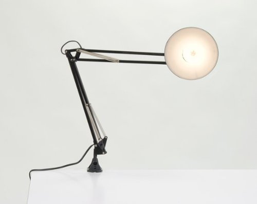 Studio Designs - Swing Arm Clamp Lamp with LED Bulb - Black-Front_Standard 