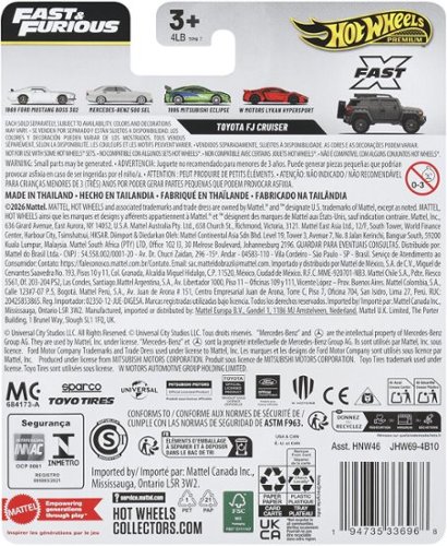 Mattel Hot Wheels Premium: Fast & Furious Toyota FJ Cruiser