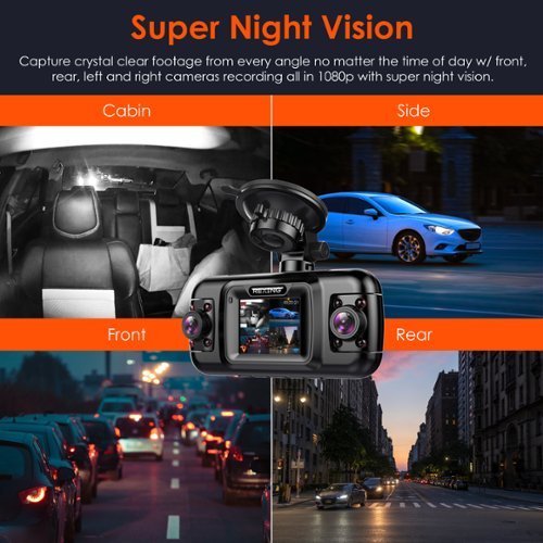 Rexing R4 4 Channel Dash Cam W/ All Around 1080p Resolution, Wi-Fi, and GPS - Black BUY IN EUROPE