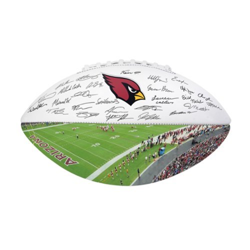 Logo Brands - Arizona Cardinals 2025 Autograph Signature Football - Cardinal-Front_Standard 