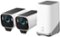 eufy - eufyCam S3 Pro, 2-Outdoor Wireless 4K Solar Powered Security Cameras with HomeBase 3 - White-Front_Standard
