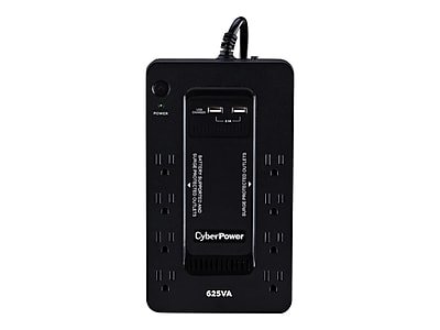 CyberPower - Standby Series 625VA 8-Outlet UPS - Black
