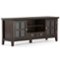 Simpli Home - Acadian SOLID WOOD 60 inch Wide Transitional TV Media Stand For TVs up to 65 inches - Brunette Brown-Front_Standard