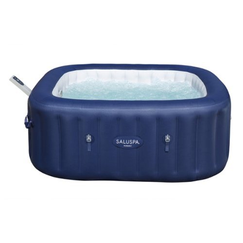 Bestway - SaluSpa Hawaii Smart AirJet Inflatable Hot Tub with EnergySense Cover - Blue-Front_Standard 