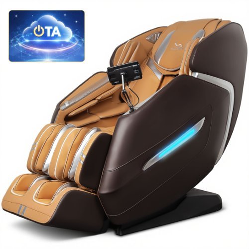 MassaMax - Mega A580-the largest 4D massage chair with OTA Cloud Technology (Beta） - Brown-Front_Standard 