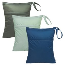 Olive and bean green & lake blue