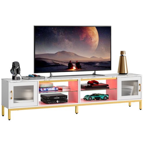 Bestier 80 Inch TV Stand 4 in 1 Gaming Entertainment Center