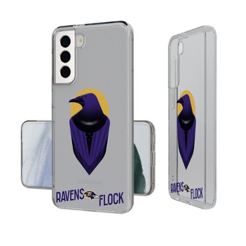 Keyscaper - NFL - Baltimore Ravens Galaxy Clear Case - S24 - Multicolor-Front_Standard 
