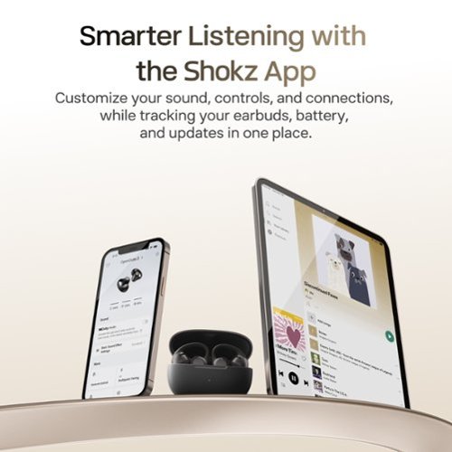 Shokz OpenDots 2 Open-Ear Clip-On True Wireless Bluetooth Earbuds - Black BUY IN UK