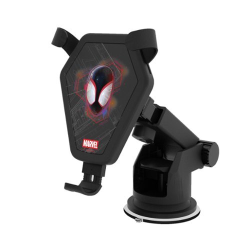 Keyscaper - Marvel Badge Wireless Car Charger - Miles Morales-Front_Standard 