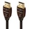 AudioQuest - Root Beer 18 65.6' 4K-8K 18Gbps In-Wall Rated HDMI Cable - Black with Brown Stripes-Front_Standard