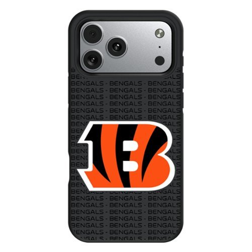 Keyscaper - NFL - Cincinnati Bengals iPhone Text Backdrop Design Bump Case - 16 Pro Max - Multicolor-Front_Standard 