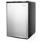 Costway - STAKOL 3 cu.ft. Compact Upright Freezer w/Single Stainless Steel Door Removable Shelves - Silver-Front_Standard