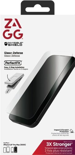 ZAGG Glass+ Defense Screen Protector for Apple iPhone 17 Pro Max - Clear HOW TO BUY