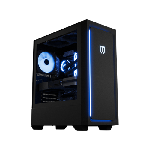 MAINGEAR - Classic MG-1 | Elite Gaming Desktop - NVIDIA GeForce RTX 5080 - AMD Ryzen 7 9850X3D - 32GB DDR5 - 2TB SSD - RGB - Black-Front_Standard 