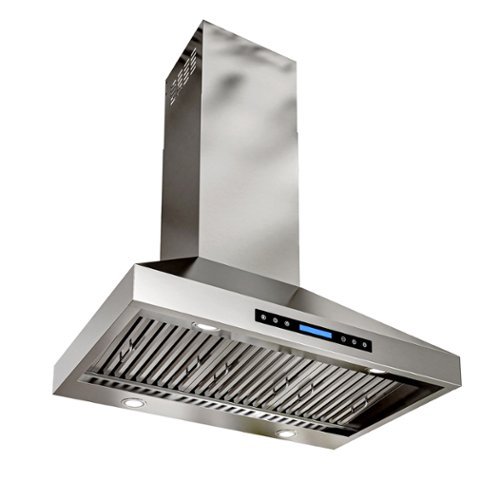 Onefly - 36 inches - Convertible - Wall Range Hood - Stainless Steel-Front_Standard 