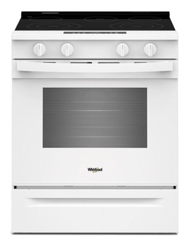WHIRLPOOL - 5.3 CU. FT. SLIDE-IN ELECTRIC RANGE WITH NO PREHEAT AND SLOW COOK MODES - WHITE