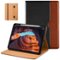 DTTO - Case for iPad 11th Gen 11" 2025 (A16) & 10th Gen 10.9" 2022, Leather Folio Cover with Pencil Holder & Auto Wake/Sleep - Black Brown-Front_Standard