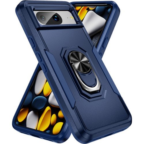 SaharaCase Military Kickstand Series Case for Google Pixel 8 - Blue GLOBAL SHIPPING