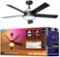 Govee - Smart RGBWW+RGBICWW 52inch Fan Light - Black-Front_Standard