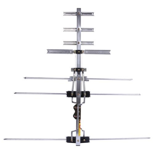 RCA Ant754e Compact Outdoor Antenna, 75 mile Range Gray ANT754E