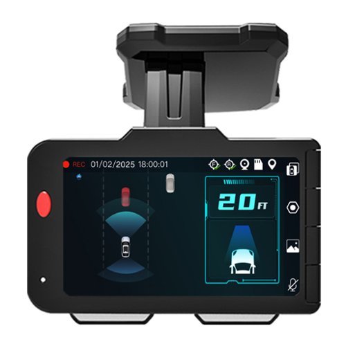 VOXX ADAS 4K Dual View AI Powered Dash Cam with GPS and WiFi Works With Apple/Android - Black SHOP ONLINE