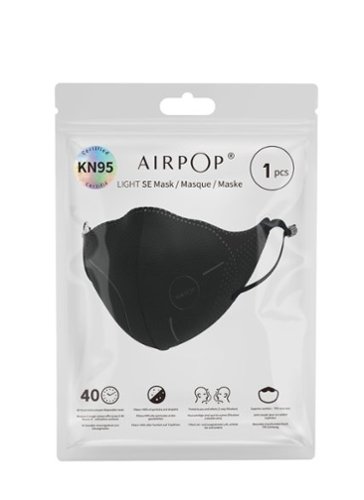  AIRPOP - Light SE 1 Pack KN95 Masks - Black