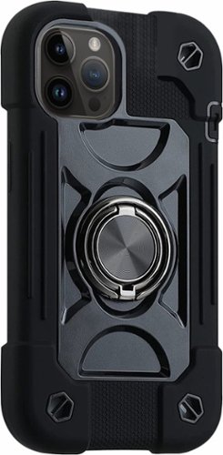 SaharaCase - DualShock Case with Kickstand for Apple iPhone 14 Pro - Black-Angle_Standard 