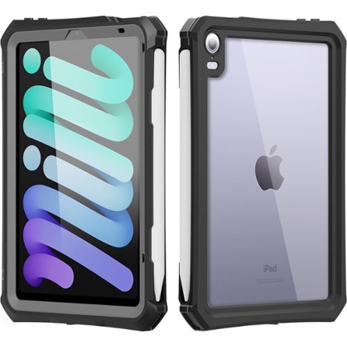 SaharaCase Water-Resistant Case for Apple iPad mini (A17 Pro) Apple iPad mini (6th Generation 2021) - Black WORLDWIDE DELIVERY