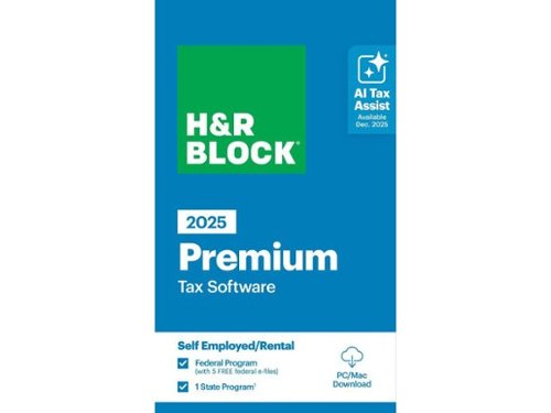 H&R Block - Tax Software Premium 2025 PC/Mac [Key Card] - Windows-Front_Standard 