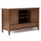 Simpli Home - Warm Shaker SOLID WOOD TV Media Stand For TVs up to 50 inches - Russet Brown-Front_Standard