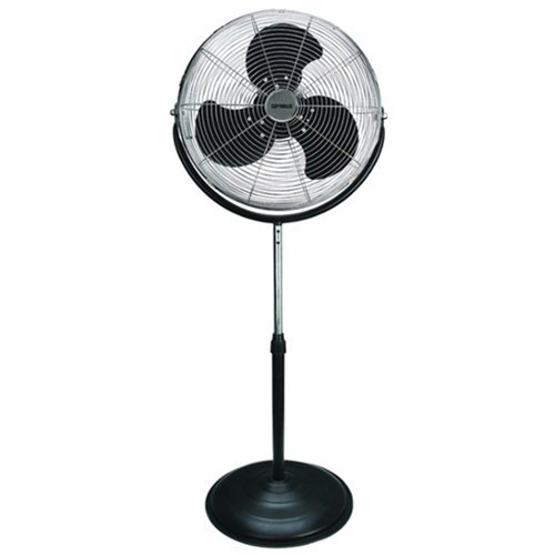 Optimus - 18 in. Industrial Grade High Velocity Stand Fan - Black