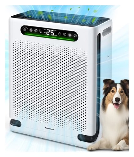 Xenonlab - Air Purifiers for Home Large Room Up to 2600 Ft², HEPA Air Purifier with Washable Filter - White-Front_Standard 