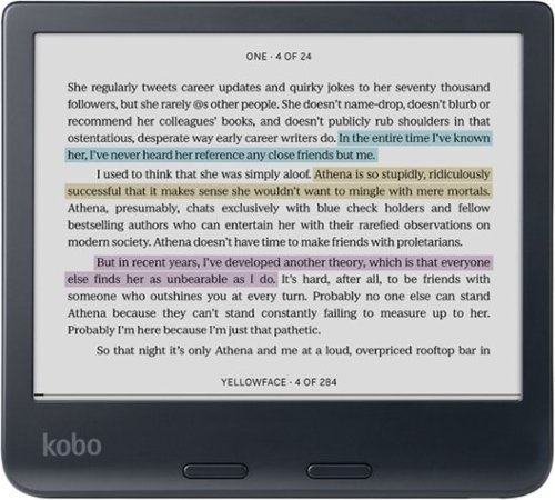 Kobo Libra Colour | eReader | 7 Glare-Free Colour E Ink Kaleido 3 Display | Dark Mode Option | Waterproof - 2024 - Black WORLDWIDE DELIVERY