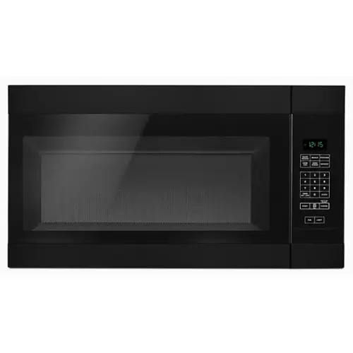 Front. Amana - 1.6 Cu. Ft. Over-the-Range Microwave - Black.