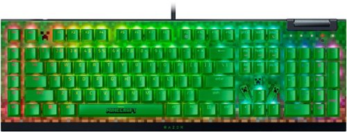 Razer BlackWidowV4 X Gaming Keyboard Green Switch - Minecraft Edition