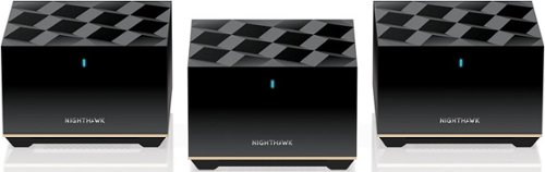 NETGEAR Nighthawk AXE5700 Tri-Band Mesh Wi-Fi System (3-Pack) - Black INTERNATIONAL SHIPPING