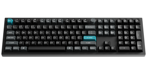 Keychron - Q6 Ultra 8k 100% Custom Brown Switch Mechanical Gaming Keyboard with Programmable ZMK Launcher Software - Black