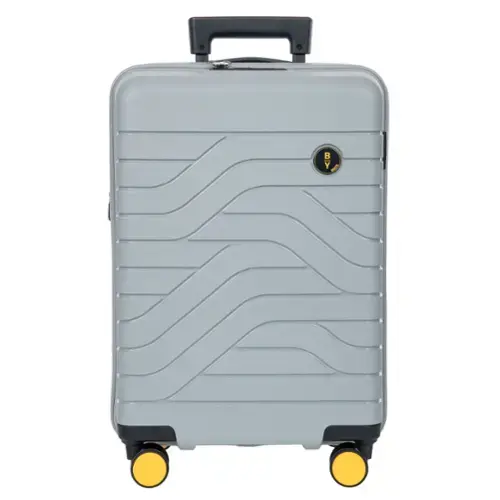 Front. Bric's - Ulisse Expandable 21" Carry On Spinner with Pocket - Gray.