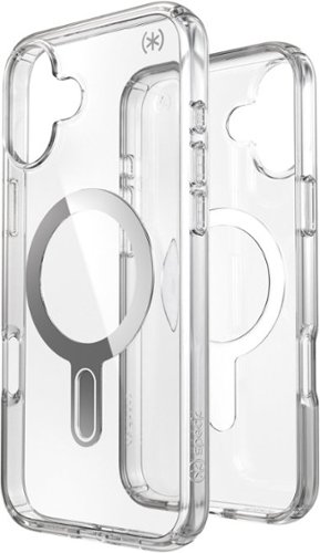 Speck Presidio Perfect Clear ClickLock Case with MagSafe for Apple iPhone 16 Plus - Clear/Chrome WORLDWIDE DELIVERY