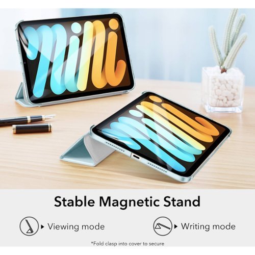 SaharaCase ESR Folio Case for Apple iPad mini (A17 Pro) and Apple iPad mini (6th Generation 2021) - Aqua WHERE TO BUY
