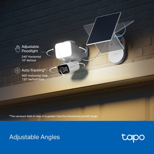 TP-Link Tapo Floodlight and Wireless Pan-Tilt Security 2K QHD Camera, 360° Coverage, with Solar - No Monthly Fees - White BUY IN DUBAI
